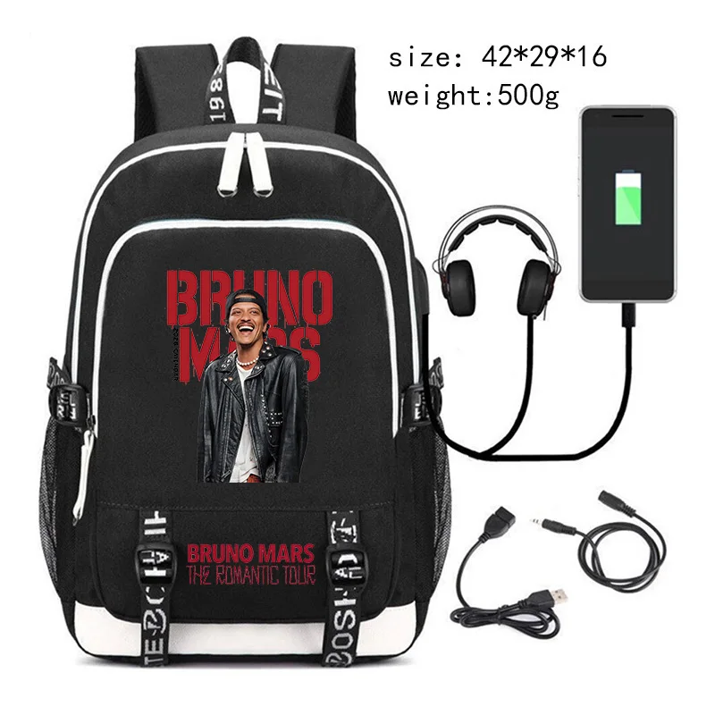 Laptop Accessories Travel Case - Bruno Mars The Romantic Tour Print