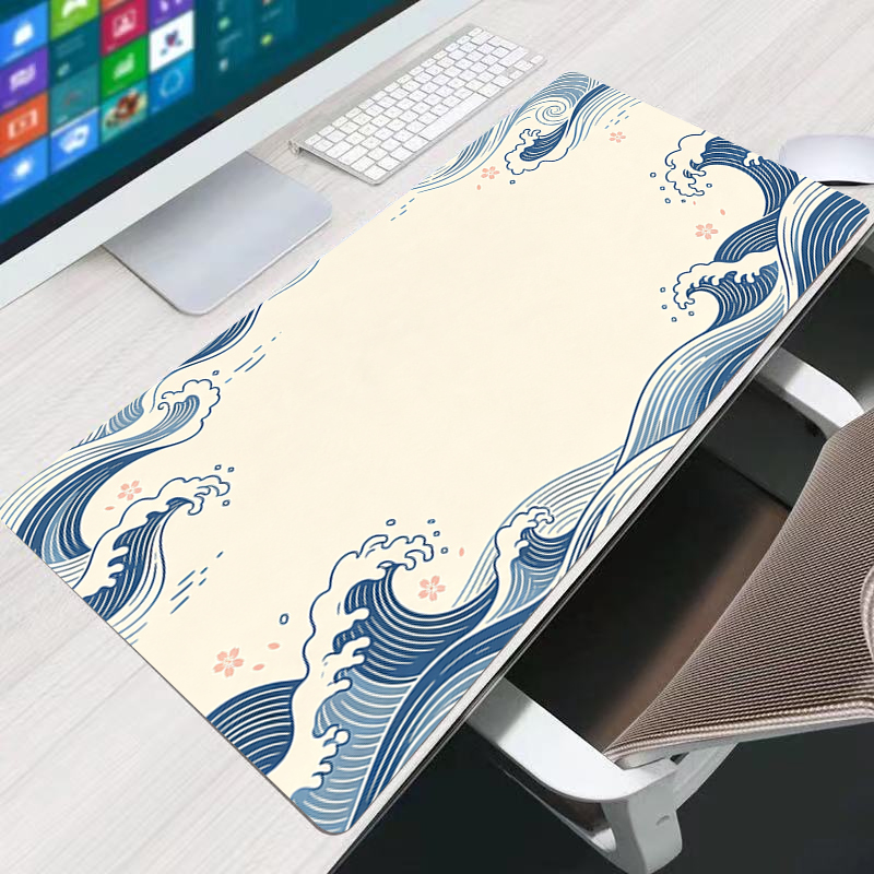 Laptop Accessories For Gaming - Hochwertiges Wellen-Mauspad, glatte Schreibtischunterlage, großes Gaming-Zubehör,