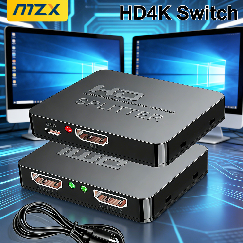 Laptop Accessories Distributor - 1-in-2-Out 4K Switch Video HDMI-kompatibler Splitter