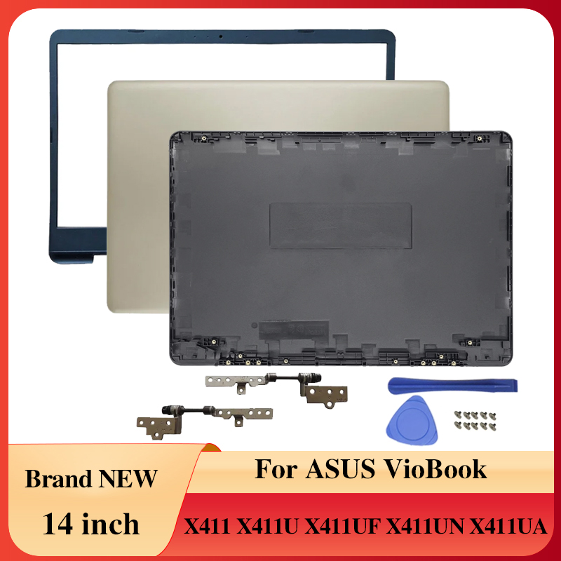 Laptop Accessories For Asus Vivobook - Nicht-Touchscreen-LCD-Rückabdeckung, Frontrahmen, Scharnier, Bodengehäuse für ASUS