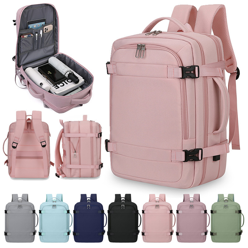 Laptop Accessories Travel Case - Multifunktionaler Oxford-Laptop-Rucksack, erweiterbare Reisetasche, große Kapazität,