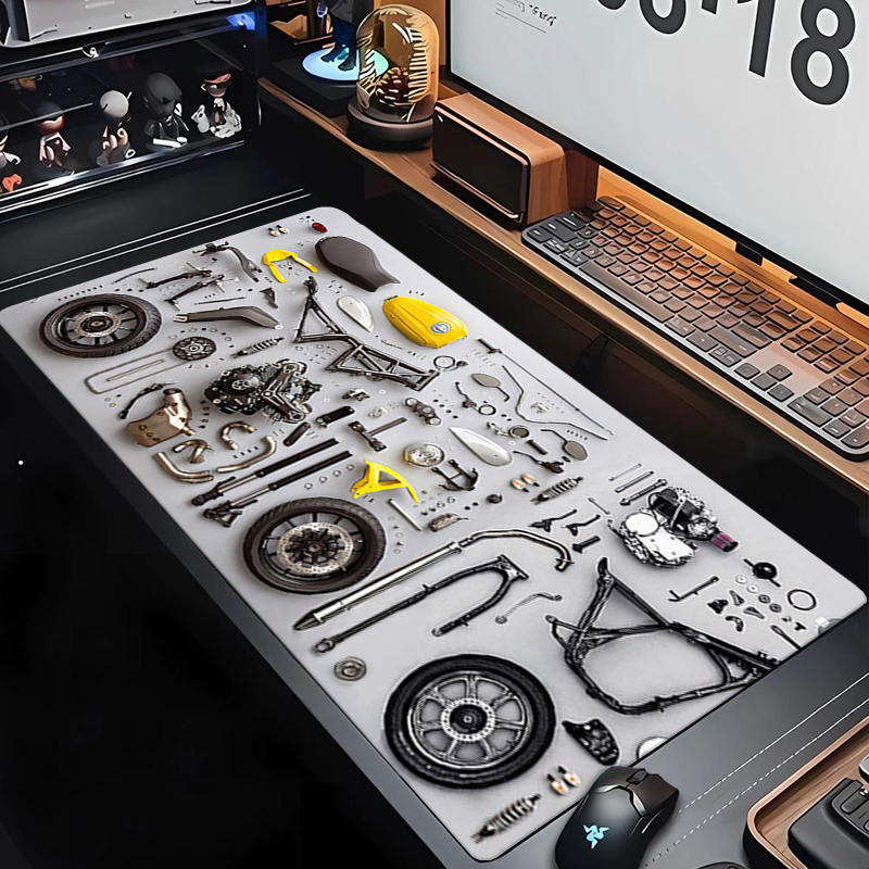 Laptop Accessories For Gaming - Zerlegbares Diagramm-Gummi-Mauspad XXL Gaming-Zubehör Büro-Gamer Tastatur-Schreibtischunterlage