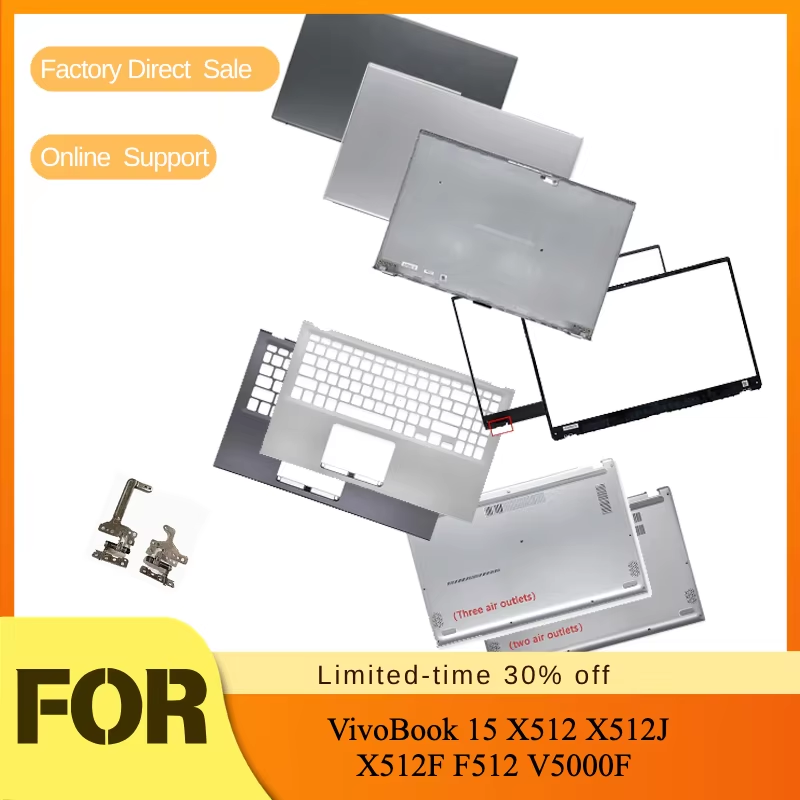 Laptop Accessories For Asus Vivobook - Handballenauflage/Unterteil-Zubehör/Laptop-Hülle/LCD-Rückabdeckung/Frontblende für ASUS VivoBook 15 X512