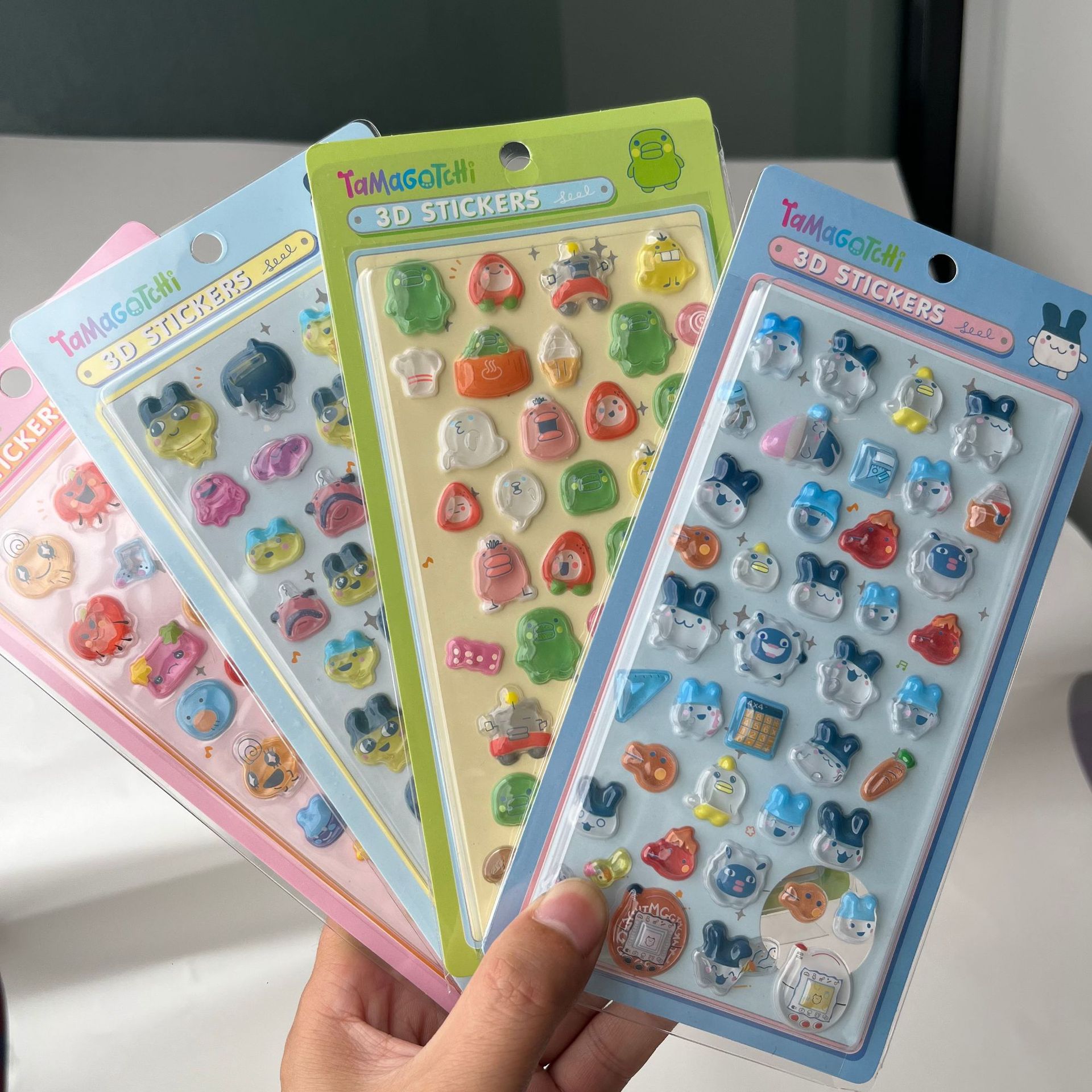 Laptop Accessory - Niedliche Tamagotchi 3D Puffy Sticker Retro
