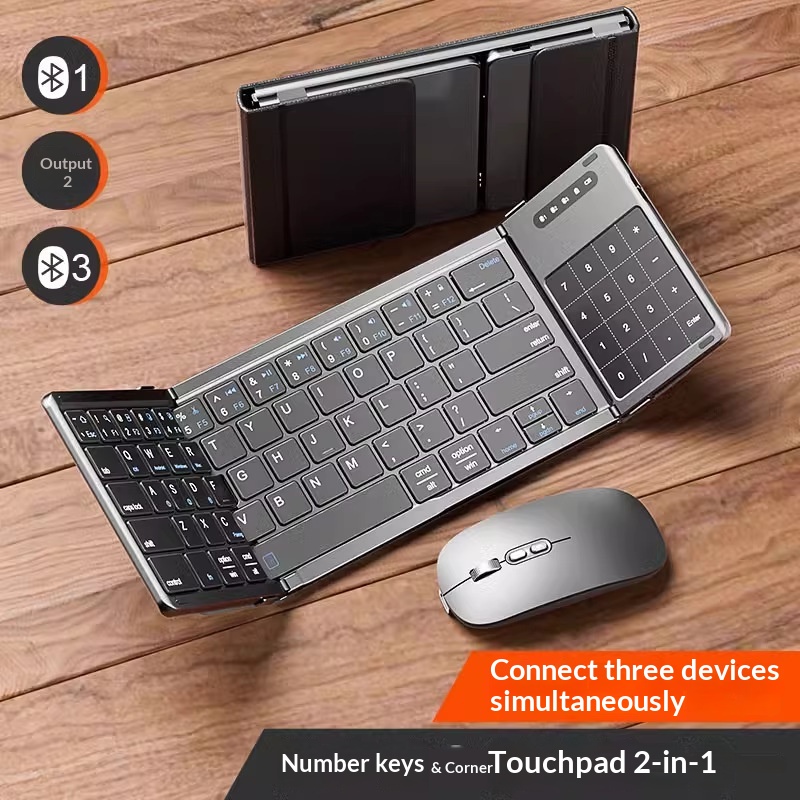Laptop Accessories Distributor - Mengzu Tri Fold kabellose Bluetooth-Tastatur mit