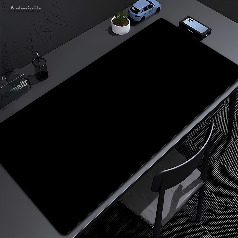Laptop Accessories For Protection - Großes schwarzes Mauspad, einfarbig, Gaming-Matte, Desktop-Leder,