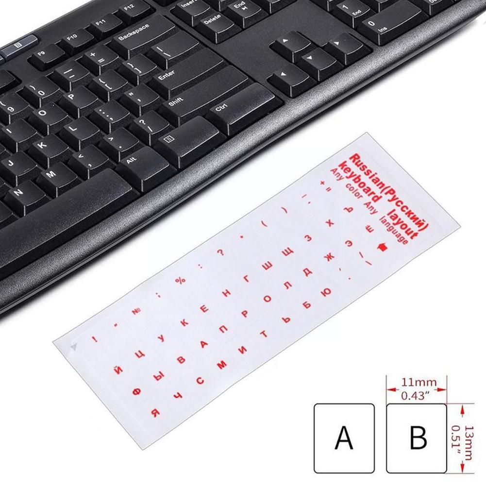 1PC Klar Russische Aufkleber F – Laptop Accessories For Protection Bewertung und Preis