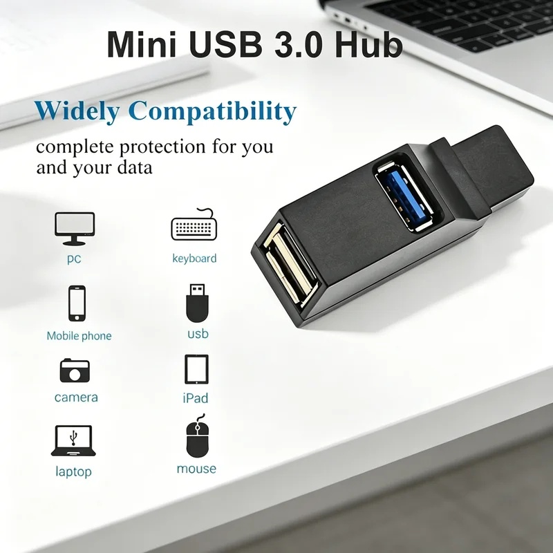 USB 3.0 2.0 Drehbarer 3-Port-H – Laptop Accessories Hub Bewertung und Preis