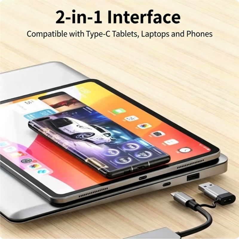 Dual-Head Typ-C 8-in-1 Multifu – Laptop Accessories Hub Bewertung und Preis