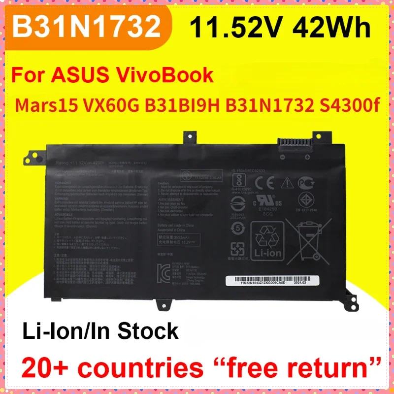 B31N1732 Akku für ASUSMars15 V – Laptop Accessories For Asus Vivobook Bewertung und Preis