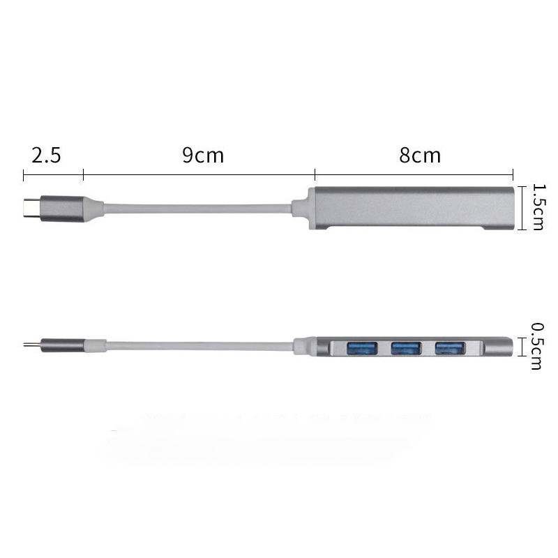 4-in-1 Aluminium Multi Splitte – Laptop Accessories Hub Bewertung und Preis