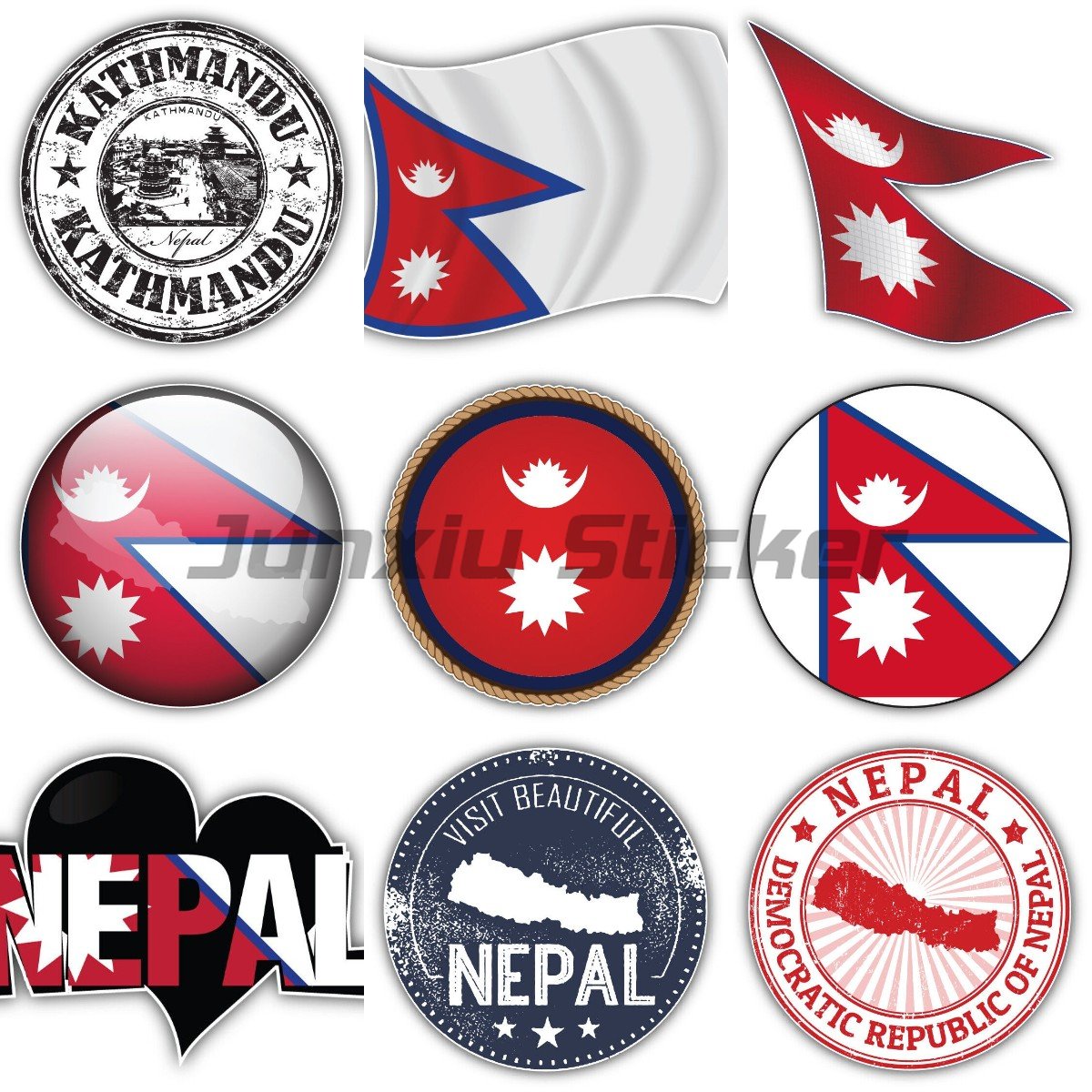 Nepal-Flagge Vinyl-Aufkleber f – Laptop Accessories Nepal Bewertung und Preis