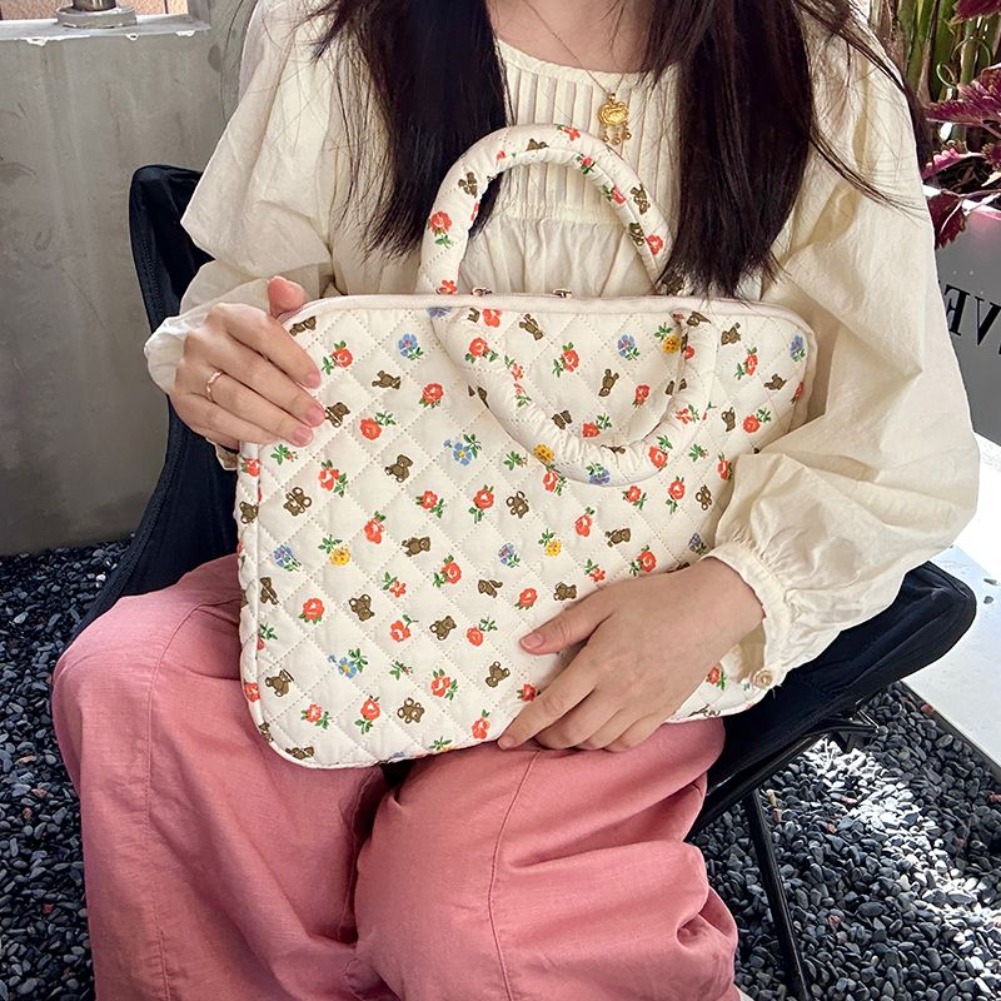 Koreanische Blumen-Laptoptasch – Laptop Accessories Travel Case Bewertung und Preis