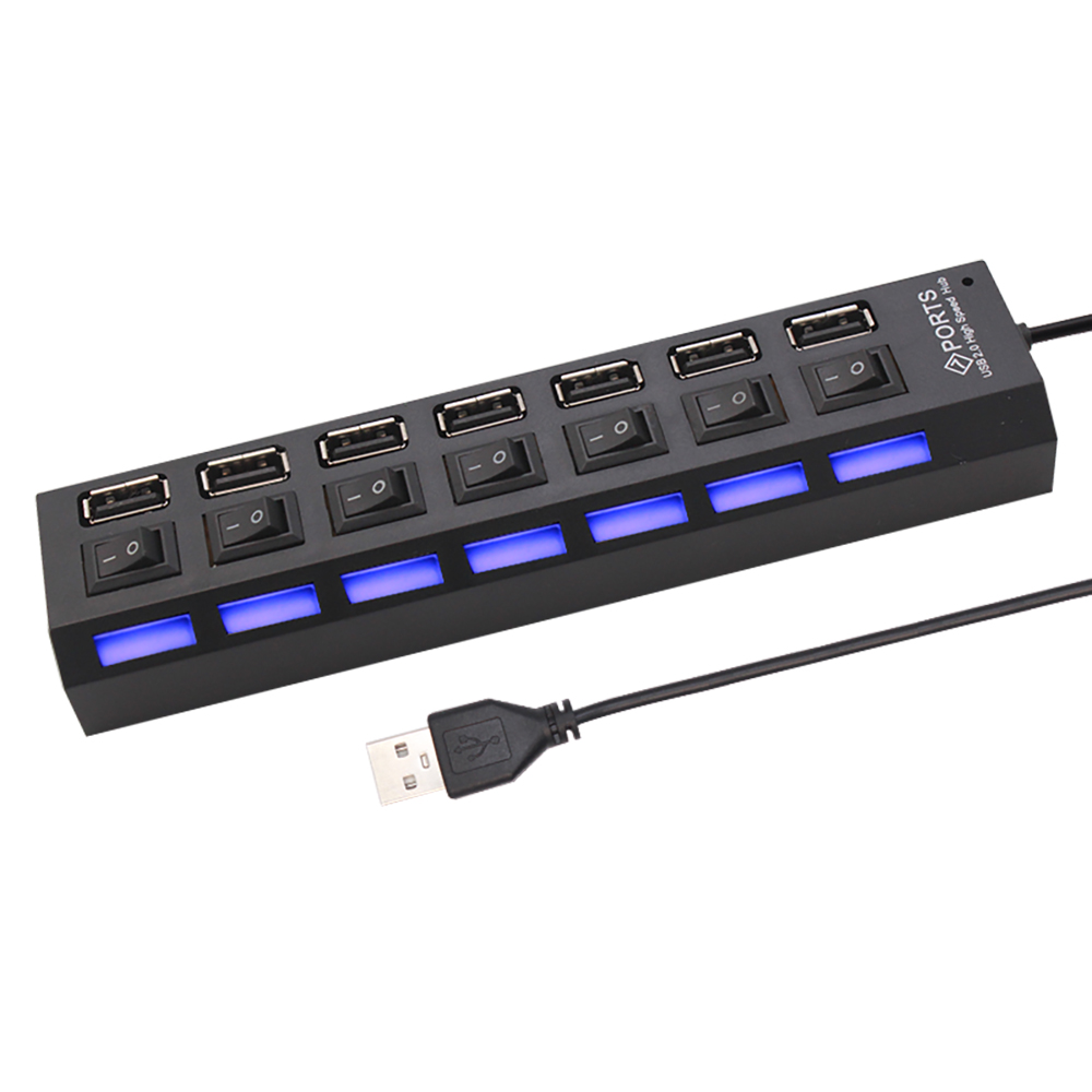 7-Port-USB-2.0-Hub-Splitter fü – Laptop Accessories Hub Bewertung und Preis