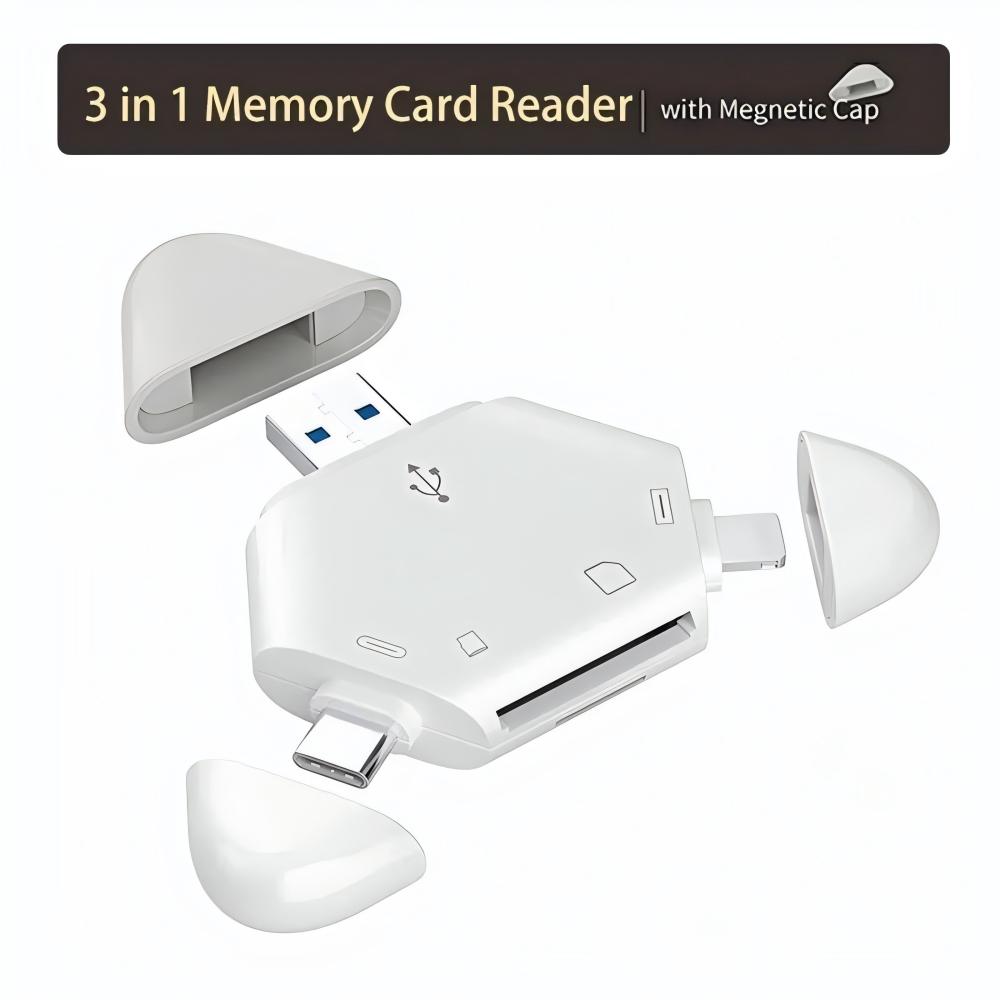 3-in-1-Speicherkartenleser mit – Laptop Accessories Distributor Bewertung und Preis