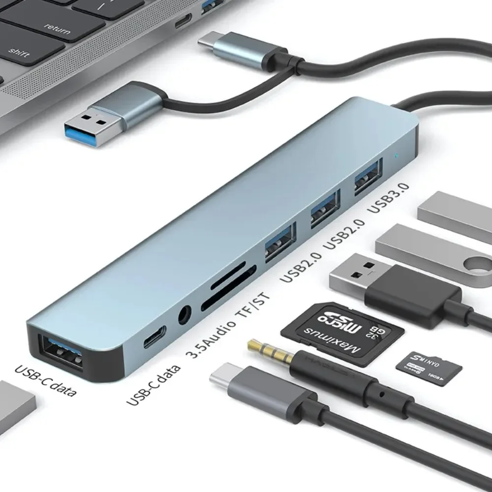 8-in-1-USB-C-Hub mit 3.0 SD/TF – Laptop Accessories Hub Bewertung und Preis