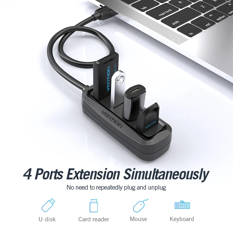 Vention USB 2.0 HUB 4-Port mit – Laptop Accessories Hub Bewertung und Preis
