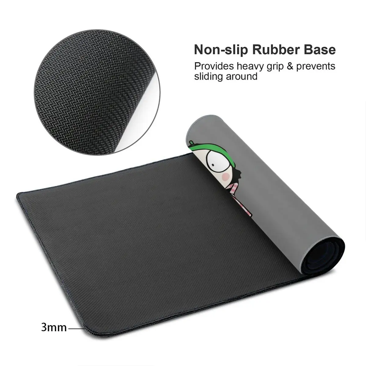 Großes Mauspad „Sarah und Ente – Laptop Accessories To Have Bewertung und Preis