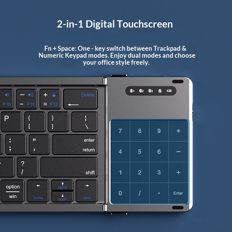 Mengzu Tri Fold kabellose Blue – Laptop Accessories Distributor Bewertung und Preis