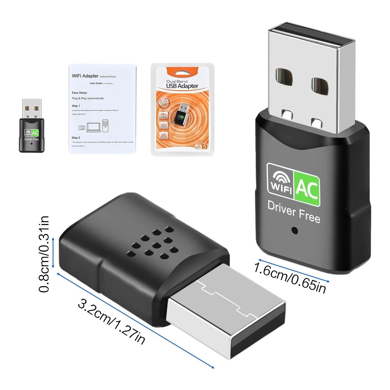 AC600 USB-WLAN-Adapter, Dualba – Laptop Accessories Distributor Bewertung und Preis